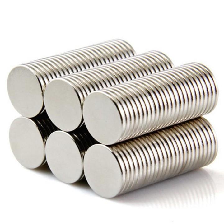 10 VIÊN nam châm vĩnh cửu kích thước 14x2mm mạ niken