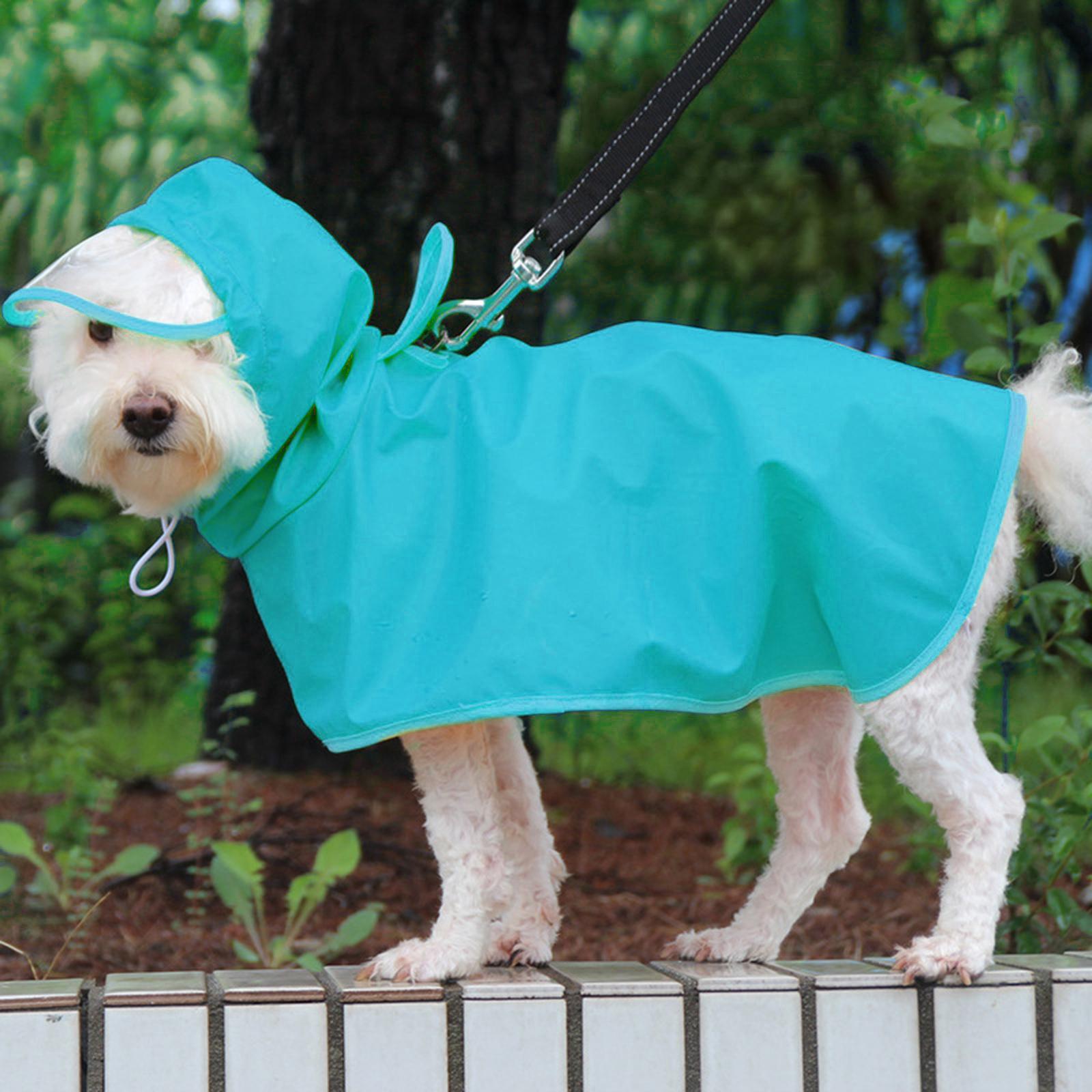 Outdoor Dog Rain Coat Pet Dogs  Raincoat Rain Wear Hooded