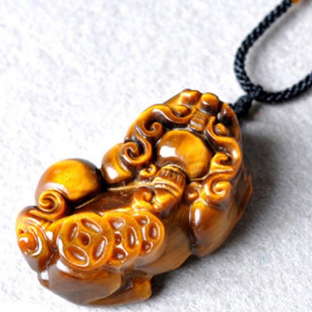 Vòng Cổ Tỳ Hưu Opal Mắt Hổ Tự Nhiên