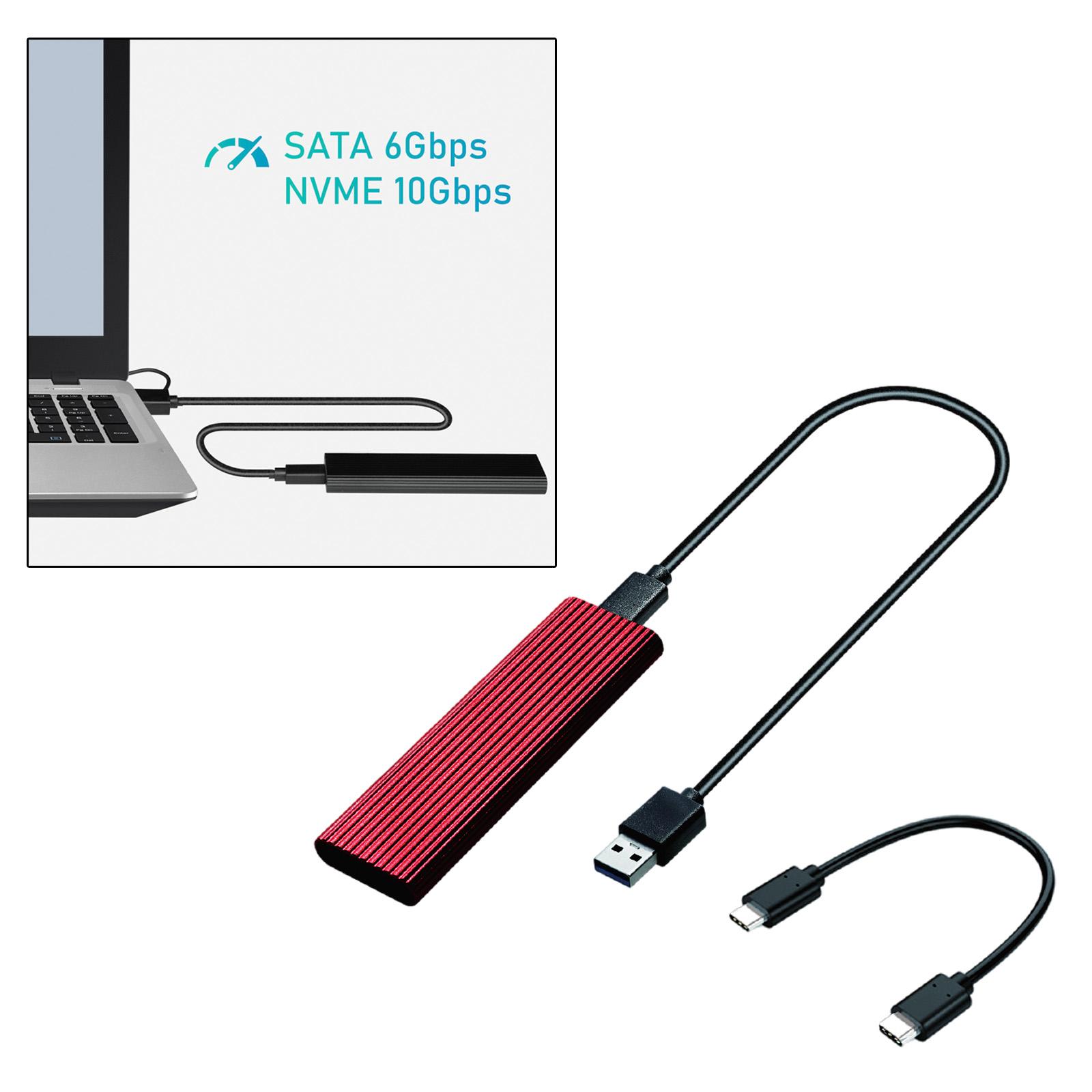 External M.2 NVME to USB 3.1 Enclosure Adapter, M.2 SSD Case with Type-C for 2230 2242 2260 NVMe SSD Content Designers 2TB