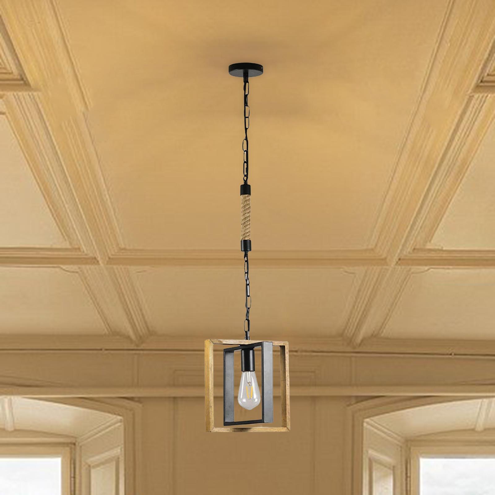 Retro Style Pendant Light Ceiling Lamp Adjustable Lighting for Loft Hallway