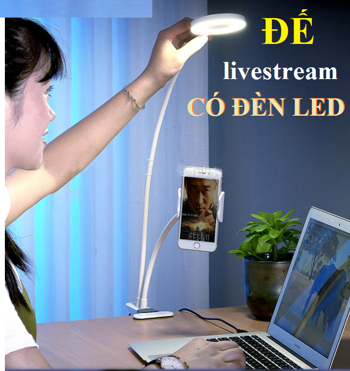 Đế kẹp điện thoại có đèn Led Likestream TIKTOK STN-V109