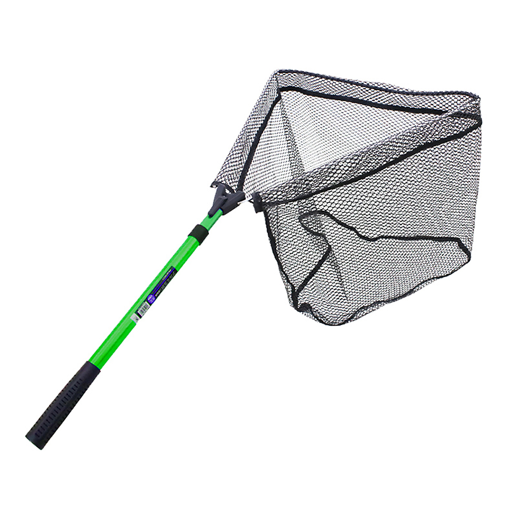 Vượt cá có thể gấp gọn lưới bằng sợi nylon bền tay cầm bằng hợp kim nhôm chống trượt nhẹ và gon
