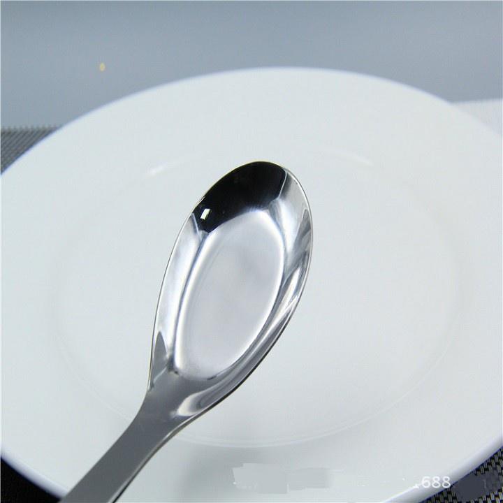 Thìa ăn phở / súp inox 304 cao cấp sáng bóng dày bền đẹp dài 16.5cm