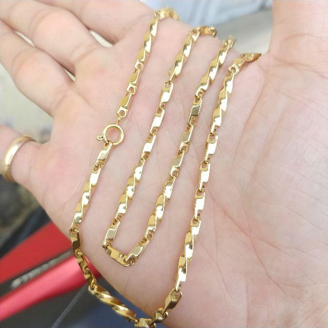 Dây Chuyền Trúc Xoăn Titanium Nhẹ Không Phai Màu- Mang lâu dài không đen