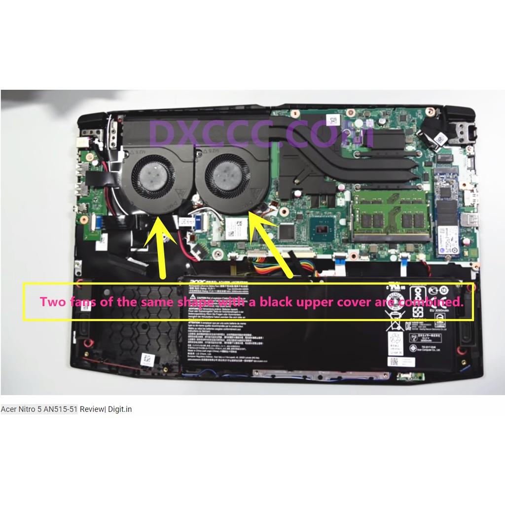 Quạt Tản Nhiệt Cpu Fcn Fjcl Dc28000Jrf0 Cho Acer Nitro An515-52 An515-53 - 52fa N17C1 Ốp