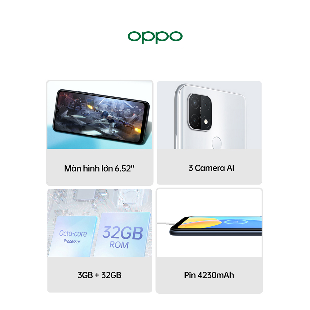 Điện Thoại Oppo A15 (3GB/32G) - Hàng Chính Hãng