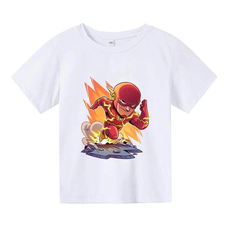 Áo thun trẻ em FLASH CHIBI, 4 màu, có size người lớn, Anam Store