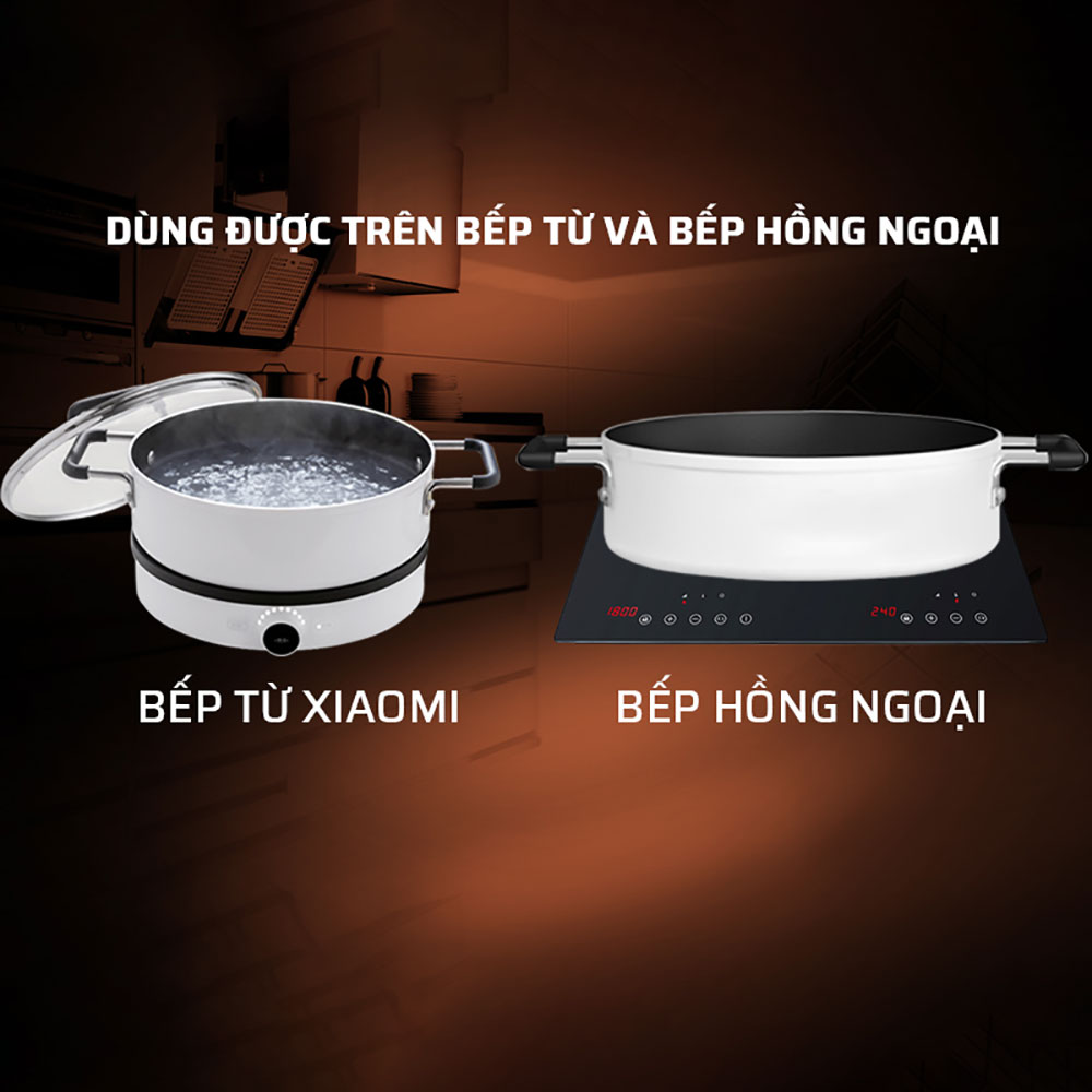 Nồi nấu canh, nấu lẩu đa năng Xiaomi Mijia GJT02CM - Hàng Nhập Khẩu