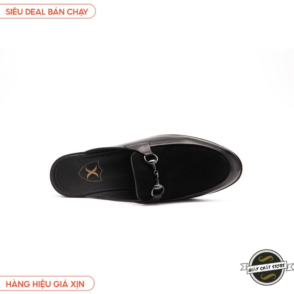 Giày Sục Nam Công Sở XOĂN SHOP Da Pu Pu Size 38 Đến 42 Màu Đen/Vàng - S001 B2