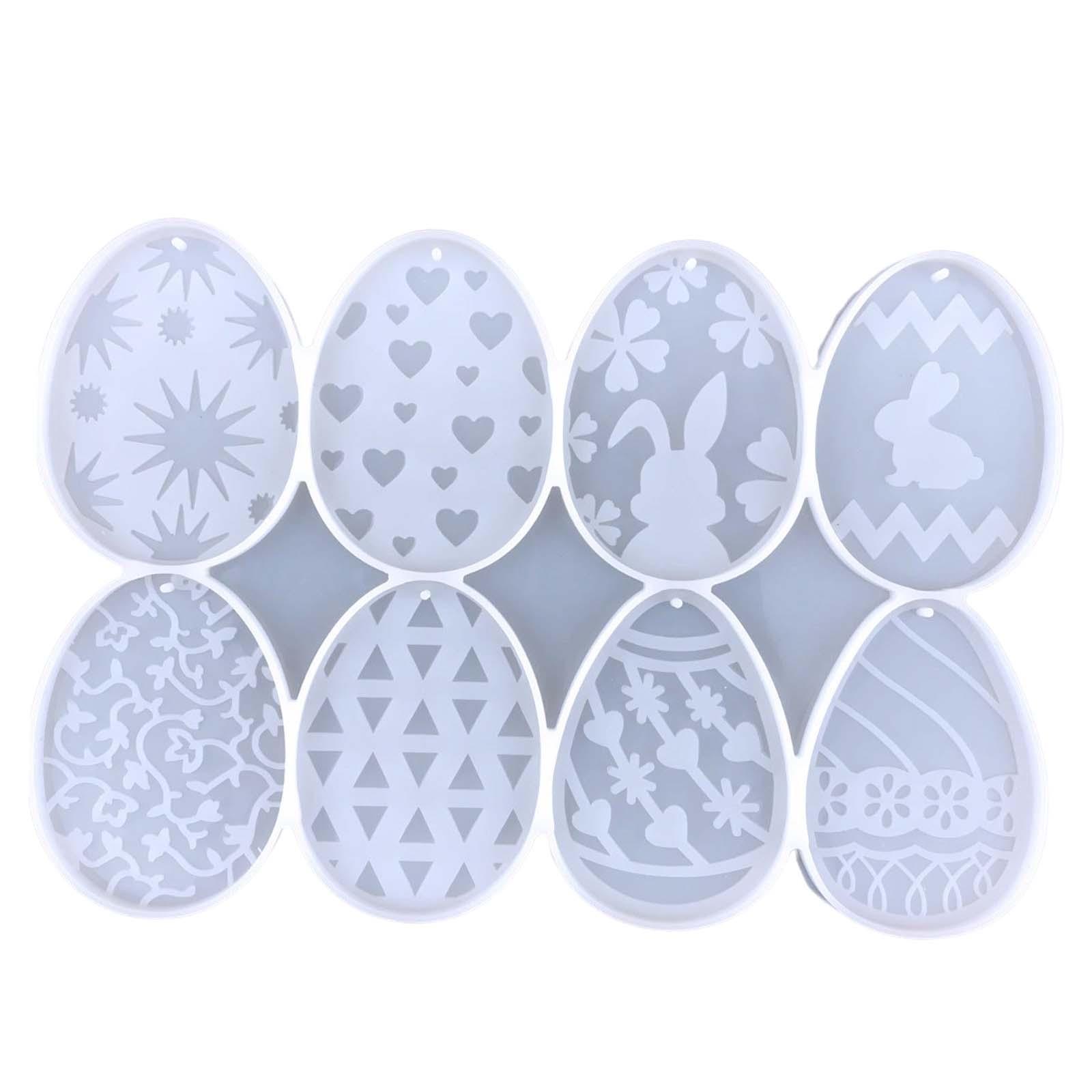 Easter Egg Shape Silicone Key Pendant Model Resin Casting Epoxy Resin Model for Ornament