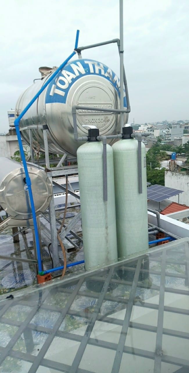 Vỏ Cột Lọc Nước Nhựa Composite: Phi 220mm, Phi 250mm,Phi 300mm- Đã Bao Gồm Van 3 Ngã (Đơn giá / 1 Cột )