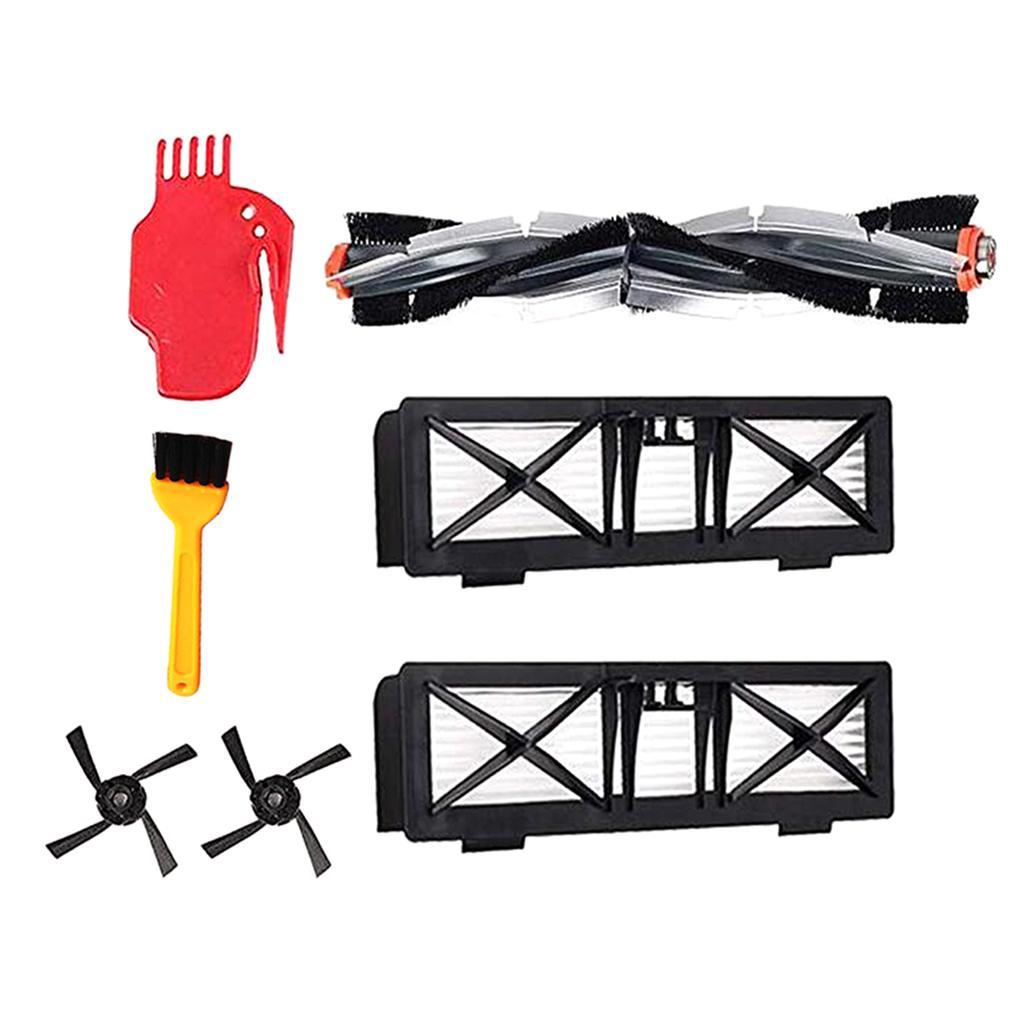 Vacuum Parts 2 Side Brush + Combo Brush + Cleaning Brush + 2 Hepa Filter