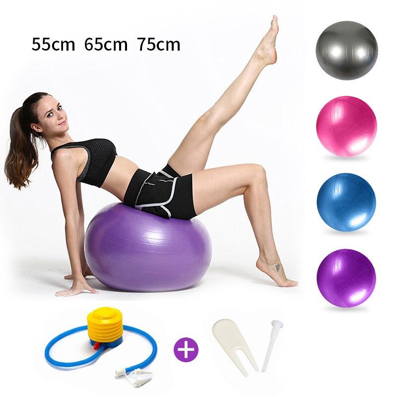 Fitness ball Sports Yoga Balls Bola Pilates Fitness Gym Balance Fitball Exercise Pilates Workout Massage Ball 45cm 55cm 65/ 75cm