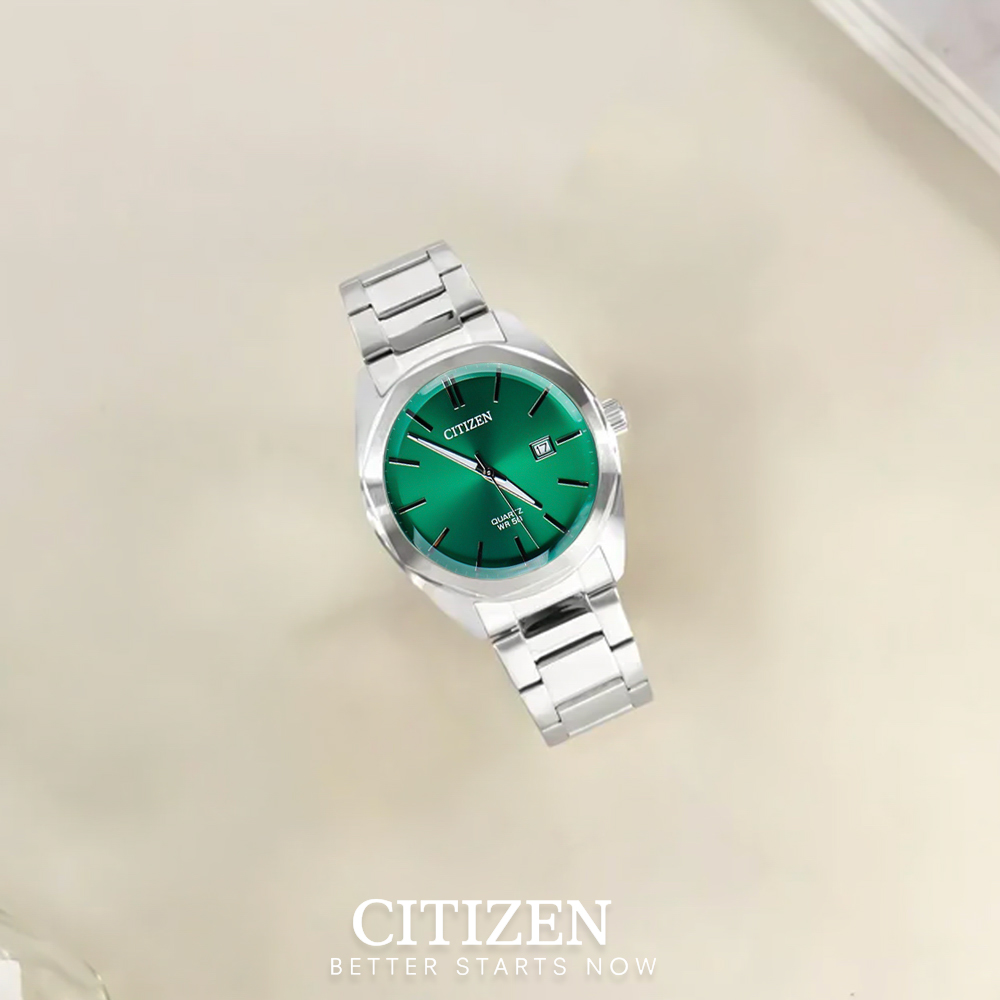 Đồng Hồ Nam Citizen Dây Thép Không Gỉ BI5110-54X - Mặt Xanh (41mm)