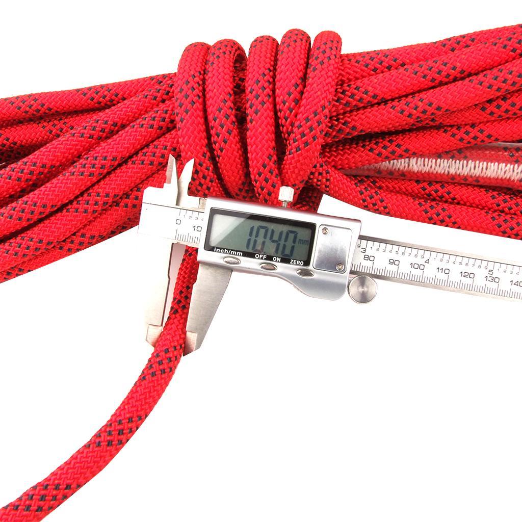 25KN 12mm Pro Rock Tree Climbing Auxiliary Rope Sling Safety Rapelling Cord Gear