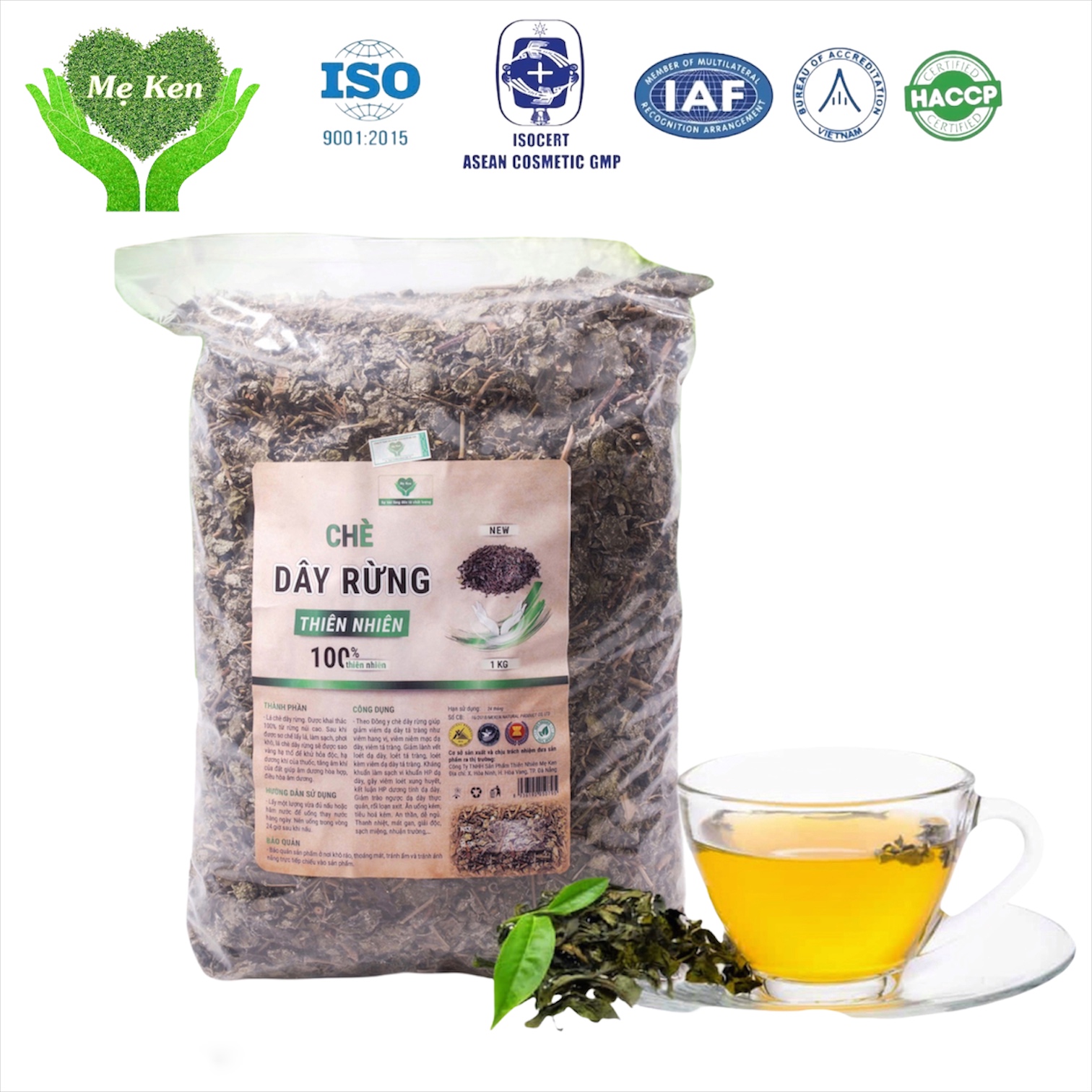 Chè dây rừng nguyên chất Mẹ Ken 1kg tặng kèm miếng lót ly - TRÀ CHÈ DÂY