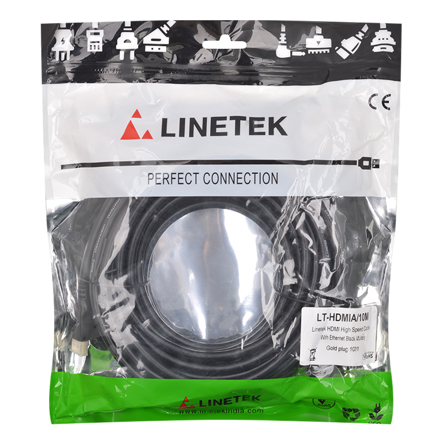 Cáp HDMI Linetek LT-HDMIA/10M (10m) - Hàng Chính Hãng