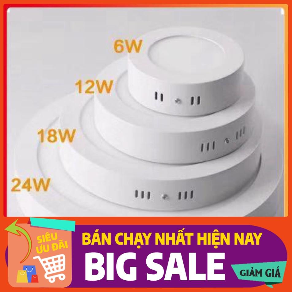 ĐÈN ỐP TRẦN NỔI, ĐÈN PANEL CHIẾU SÁNG 6W -24W TRÒN VUÔNG Trắng Vàng