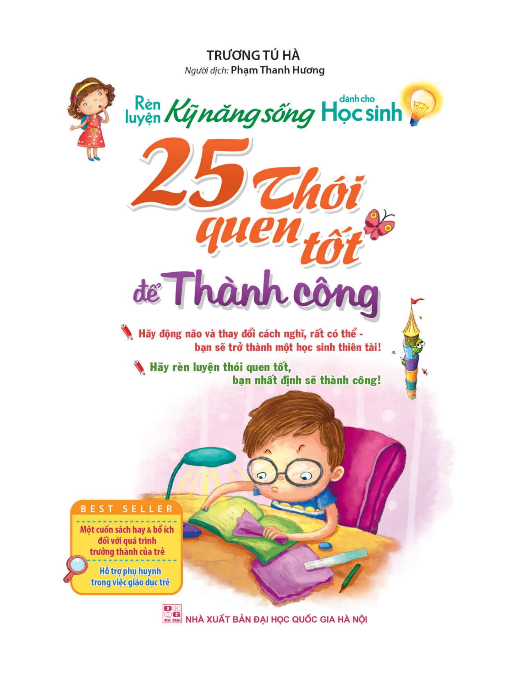 Rèn Luyện Kĩ Năng Sống Dành Cho Học Sinh - 25 Thói Quen Tốt Để Thành Công (Tái Bản 2024)