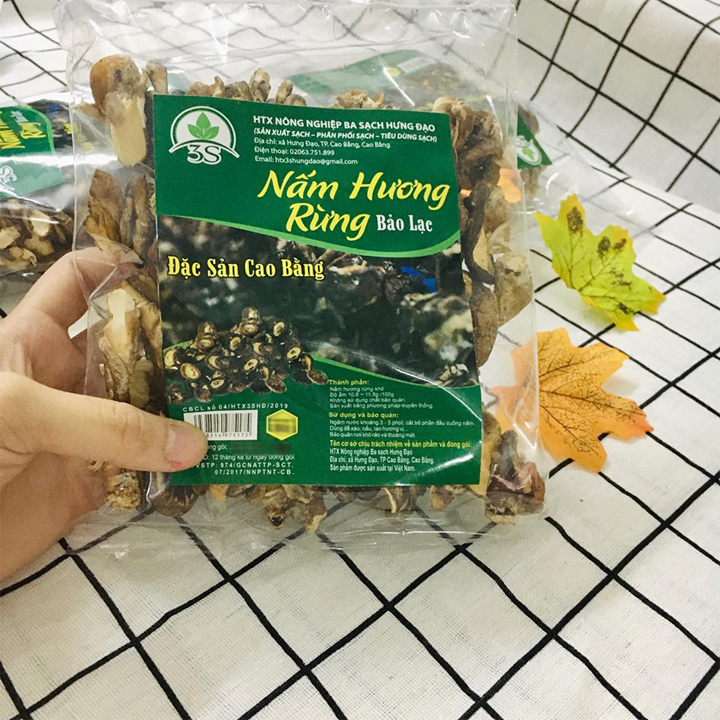 Nấm hương rừng Đặc sản cao bằng Khối lượng 100G/Thực phẩm tự nhiên/ 3 Sạch/Sản xuất sạch/Phân phối sạch/Tiêu dùng sạch