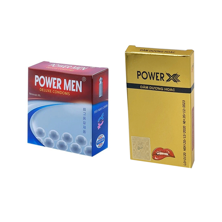 Bao Cao Su Power Men Ngọc Trai Có Gai + Viên Sủi Cải Thiện Sinh Lý Nam - Chống Xuất Tinh Sớm - Che Tên Sản Phẩm