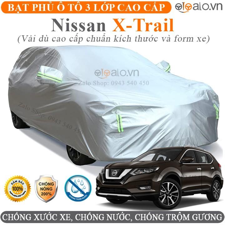 Bạt che phủ xe ô tô Nissan XTrail vải dù 3 lớp CAO CẤP BPXOT - OTOALO