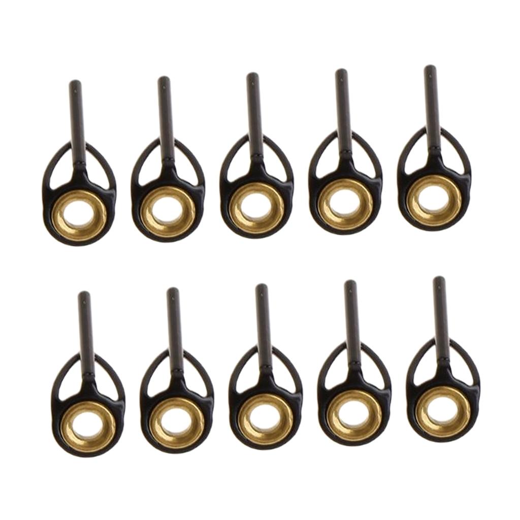 10pcs Fishing Rod Eye Ring Guides Line Rings for Spinning Carp Fishing