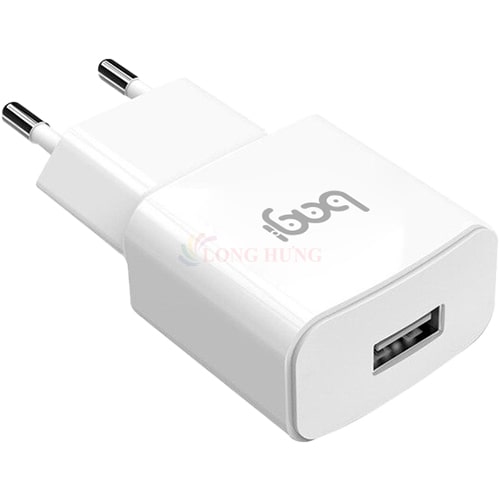 Combo cốc sạc Bagi QC 3.0 2A 1USB + Cáp USB Type-C 2.0 1.2m CB-M30 2020 - Hàng chính hãng