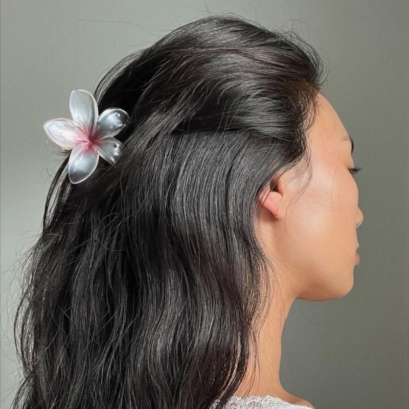 Kẹp Tóc Hoa Sứ Nhiều Màu Sắc Lựa Chọn - Kẹp Tóc Hoa Sứ Thời Trang Đi Biển Phong Cách Hawai
