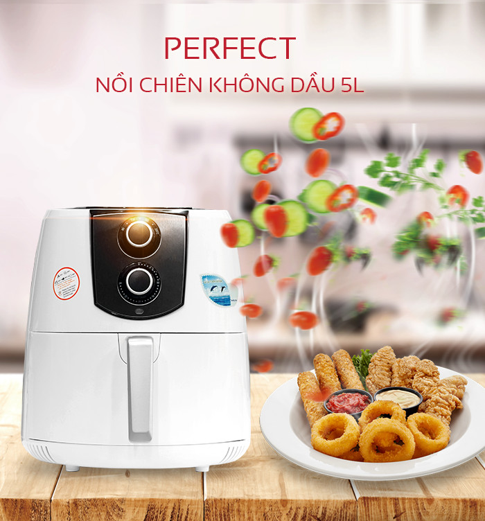 Nồi Chiên Không Dùng Dầu Perfect 5L - Hàng Chính Hãng