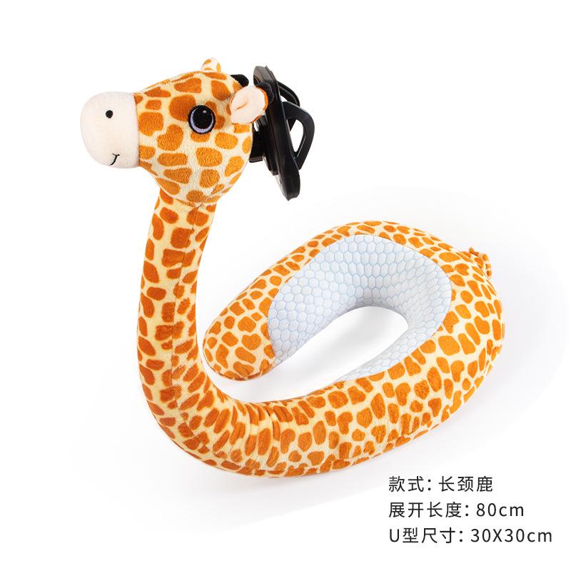 Gối Hơi Du Lịch Kèm Giá Đỡ Điện Thoại Lười Hình Chữ U Cổ Gối Hỗ Trợ Linh Hoạt 360 Độ Rotating Mobile Holde