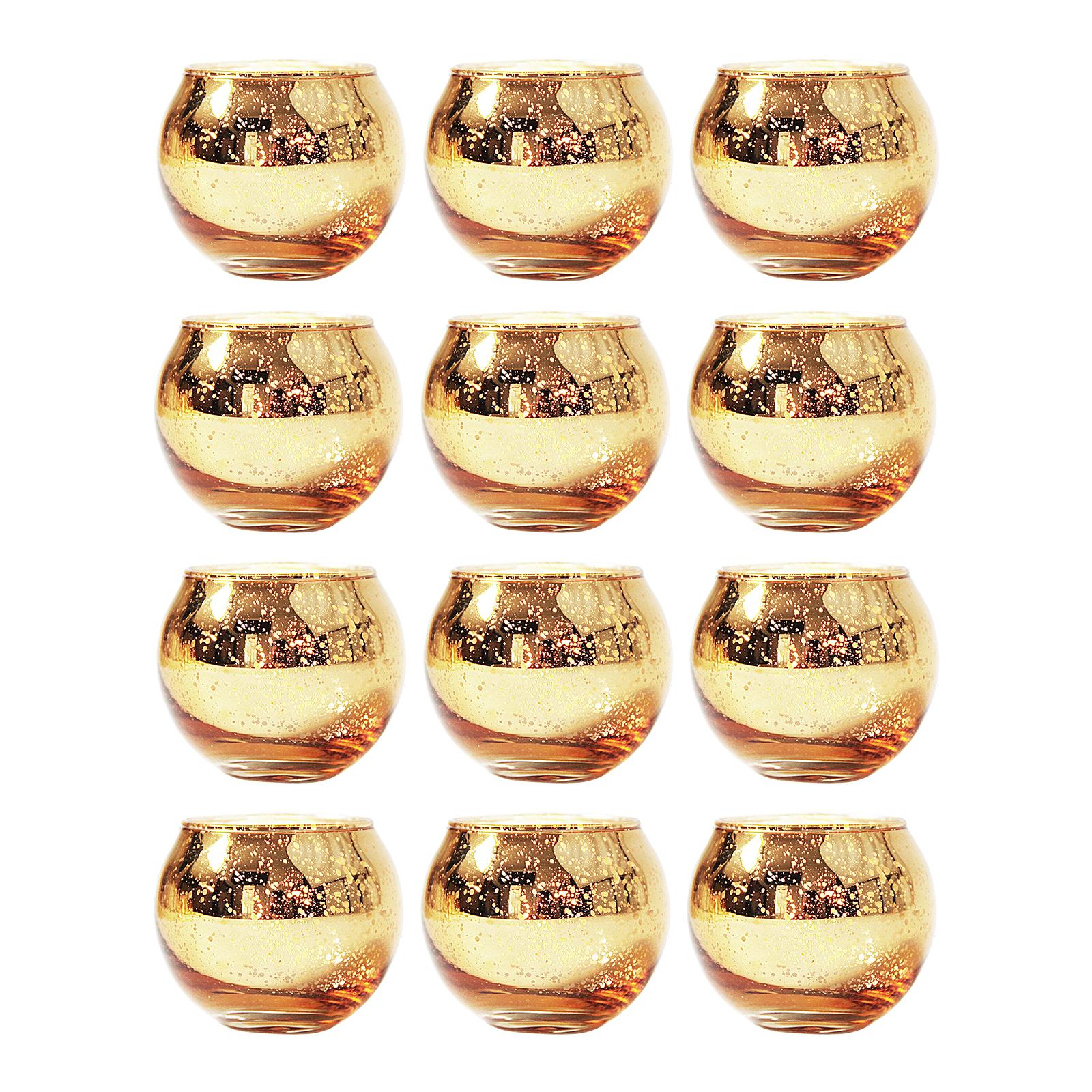 12x Elegant Glass Tealight Holder Parties Decor Candle Holders Candlesticks