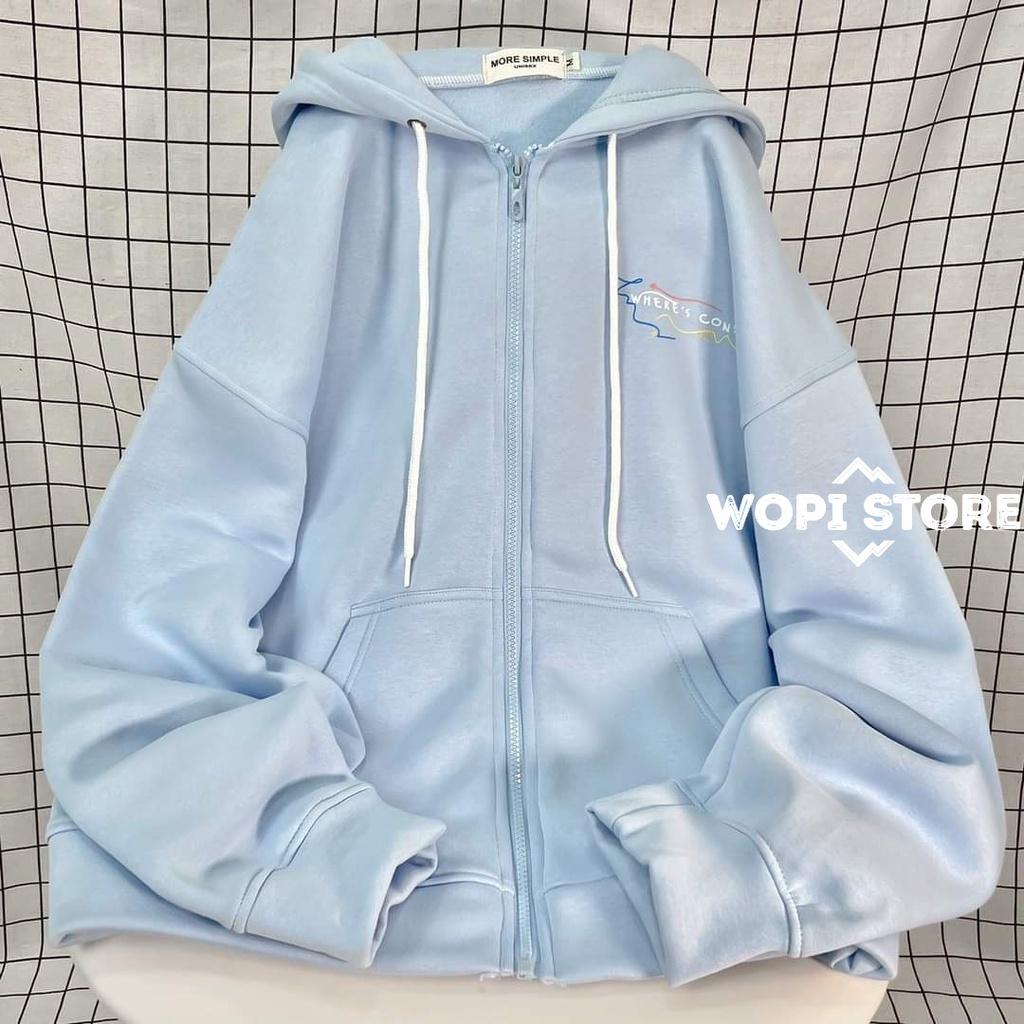 Áo Khoác Hoodie Zip LOVED STAY Jacket Dây Kéo Form Rộng Nam Nữ Vải Nỉ Bông Ulzzang