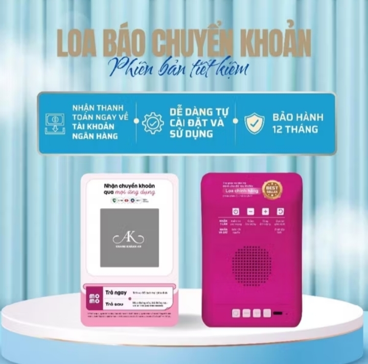 1 LOA THÔNG BÁO CHUYỂN KHOẢN MOMO NGÂN HÀNG MIỄN PHÍ DỊCH VỤ THUẬN TIỆN CHO MỌI NHÀ