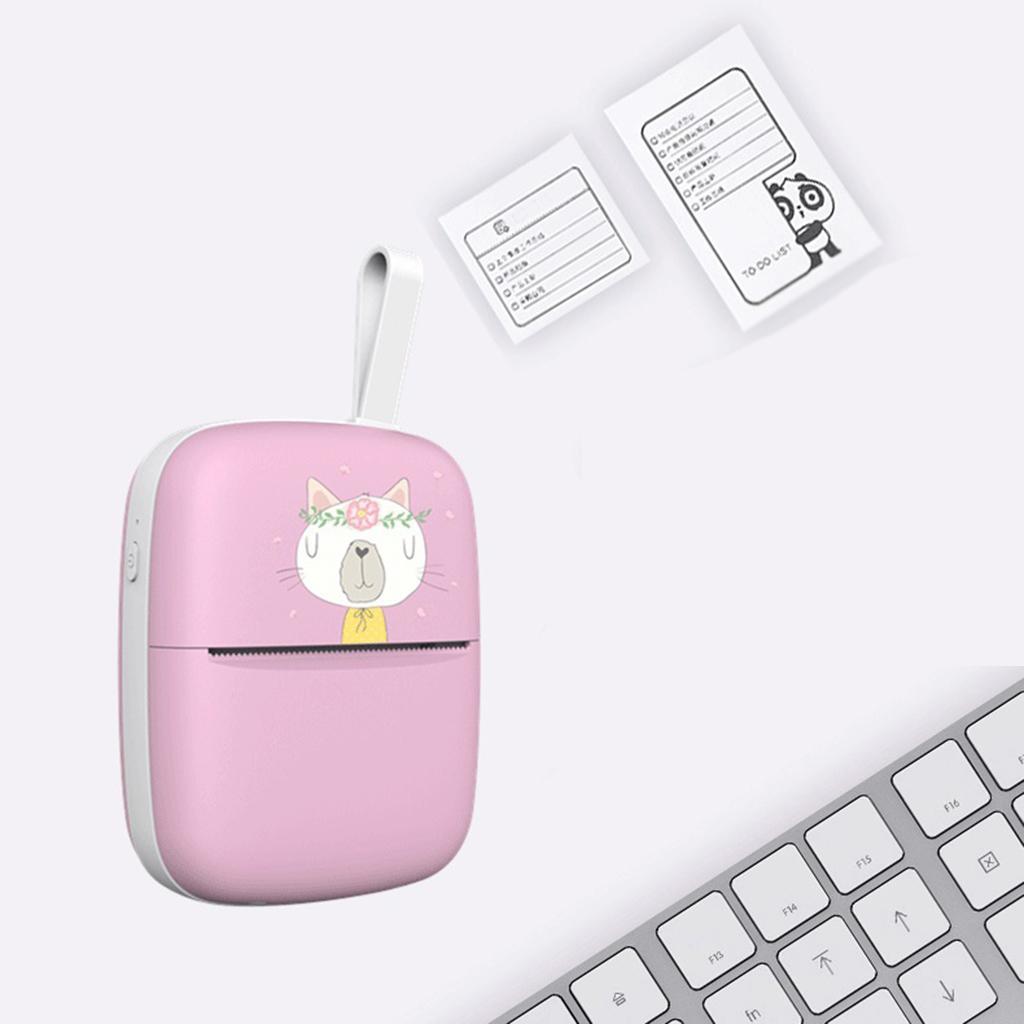 Portable Bluetooth Thermal Printer Phone Photo Label Sticker Printing Green