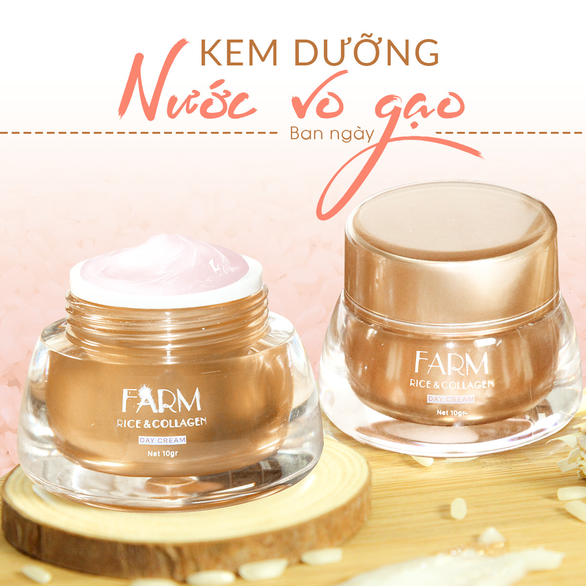 Kem Dưỡng Trắng Và Nâng Tone Nước Vo Gạo Ban Ngày