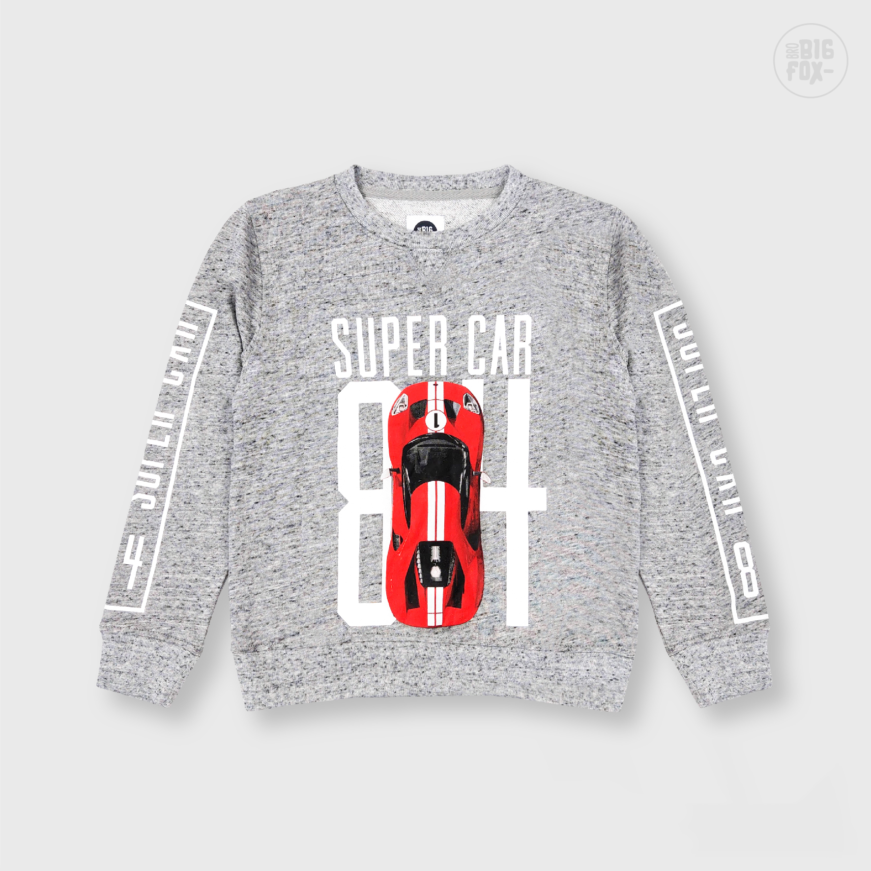 Áo bé trai BIGFOX - MISS MEOW thu đông, áo nỉ cho bé dài tay size đại hình super car 40 - 55 kg