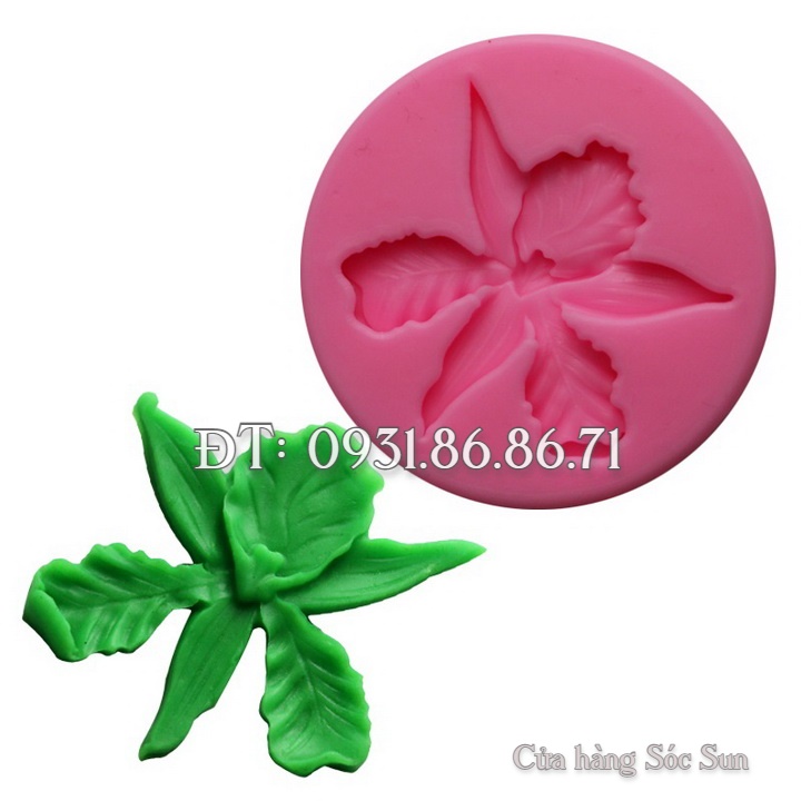 Khuôn silicon hoa lan vũ nữ cánh dài – Mã số 1645