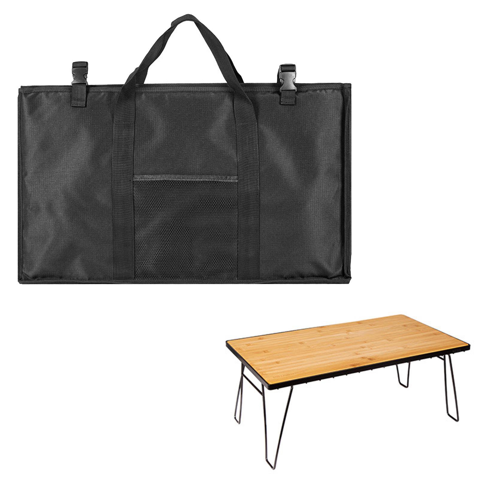 Folding Storage Bag Camping Drain Rack Storage Organizer for Camping Black