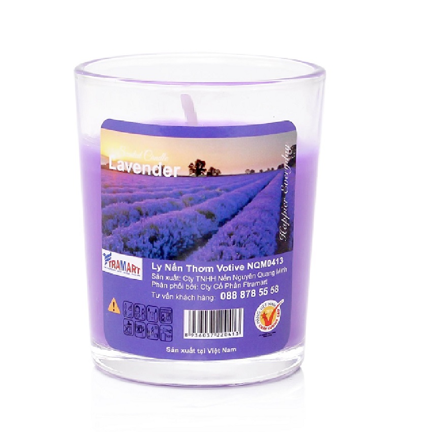 Hộp 6 ly nến thơm votive Miss Candle FTRAMART NQM0413 Lavender (Hương oải hương)