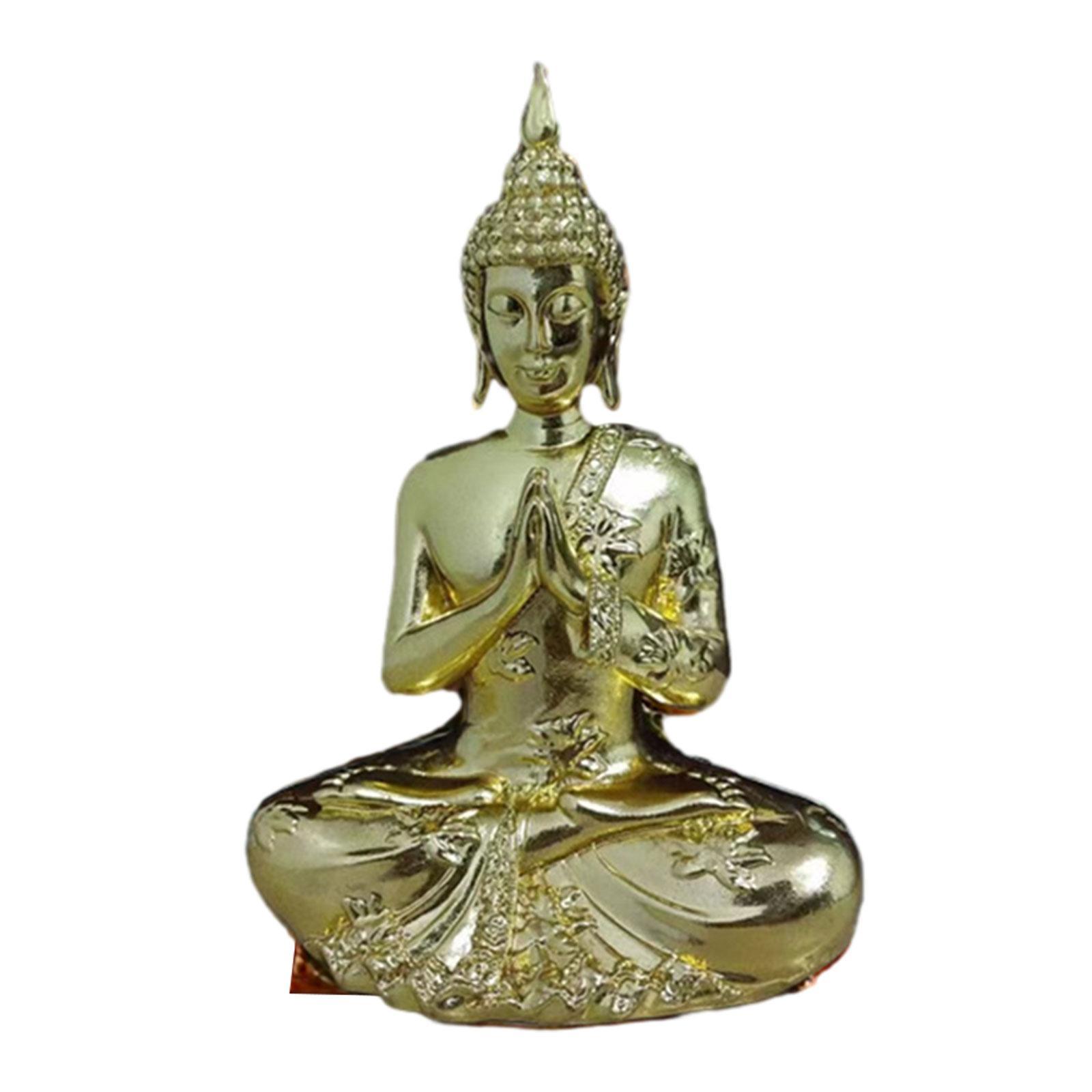 Buddha Statue Resin Buddha Figurine Resin Sculpture for Home Office Tabletop