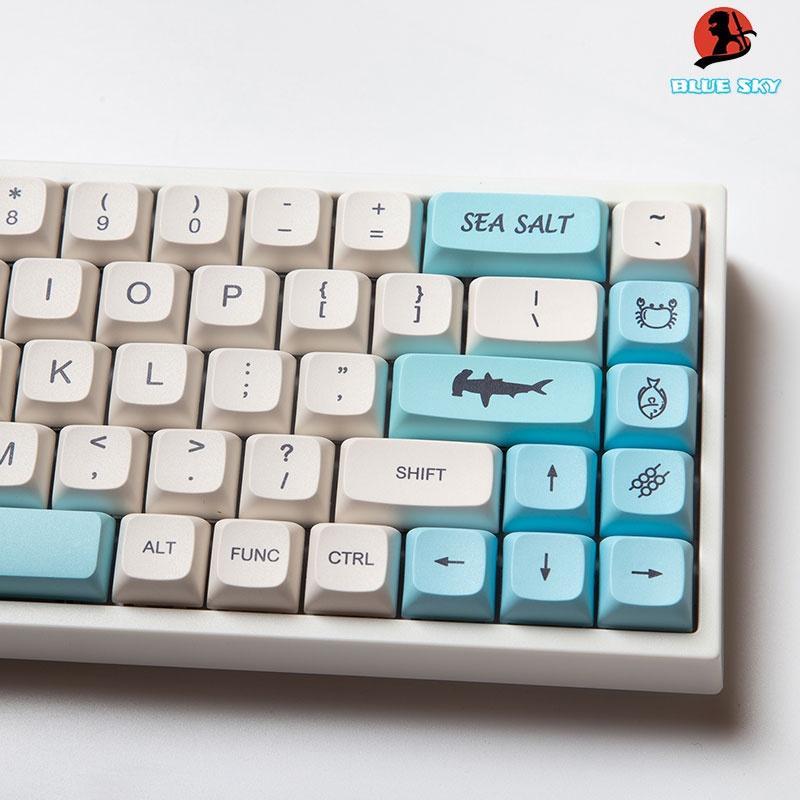 Sea Salt Milk XDA profile PBT Keycaps Dye-Sub 61 64 68 84 87 96 980 104 108