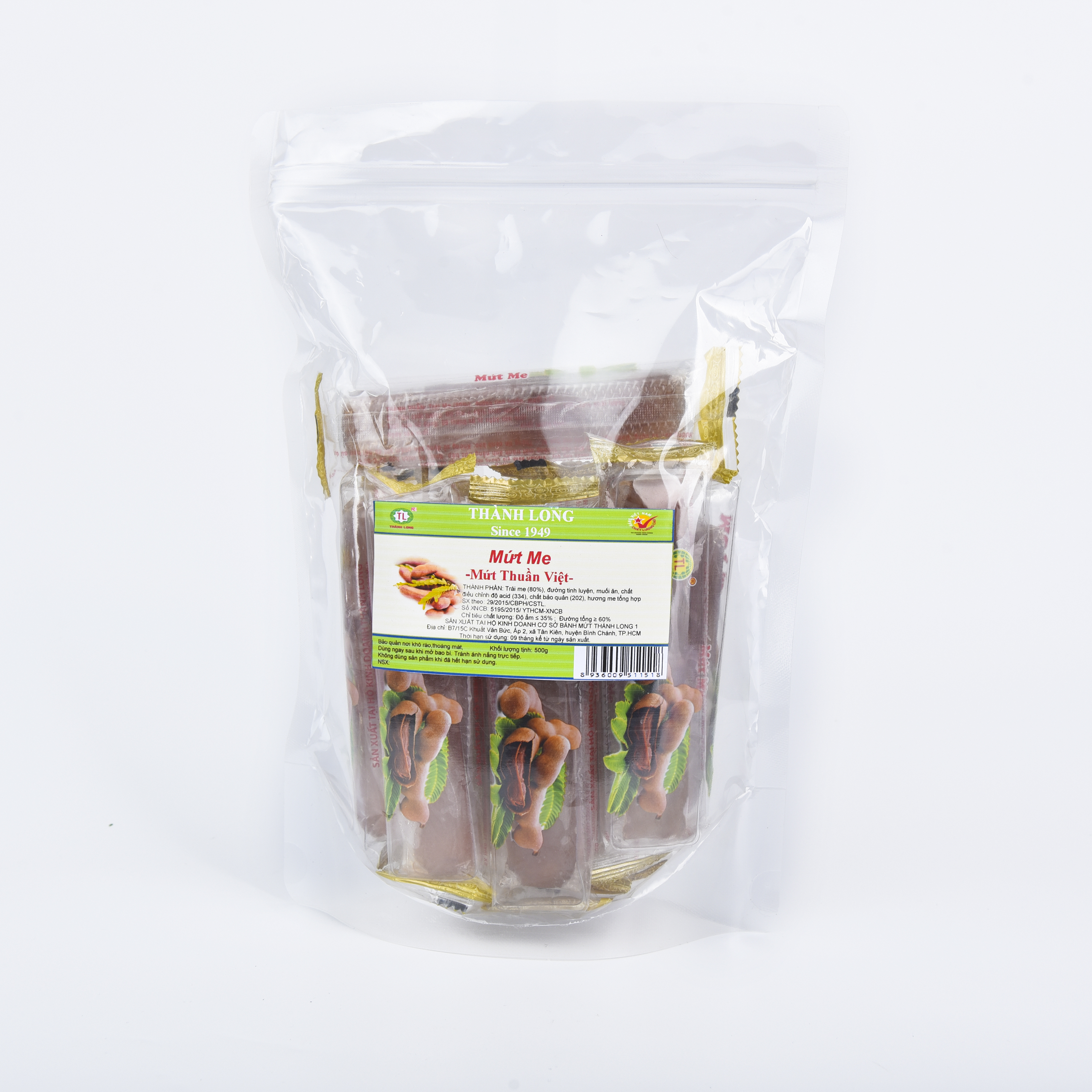 MỨT ME NGUYÊN TRÁI - TRÁI DÀI THÀNH LONG 200G - VIỆT NAM