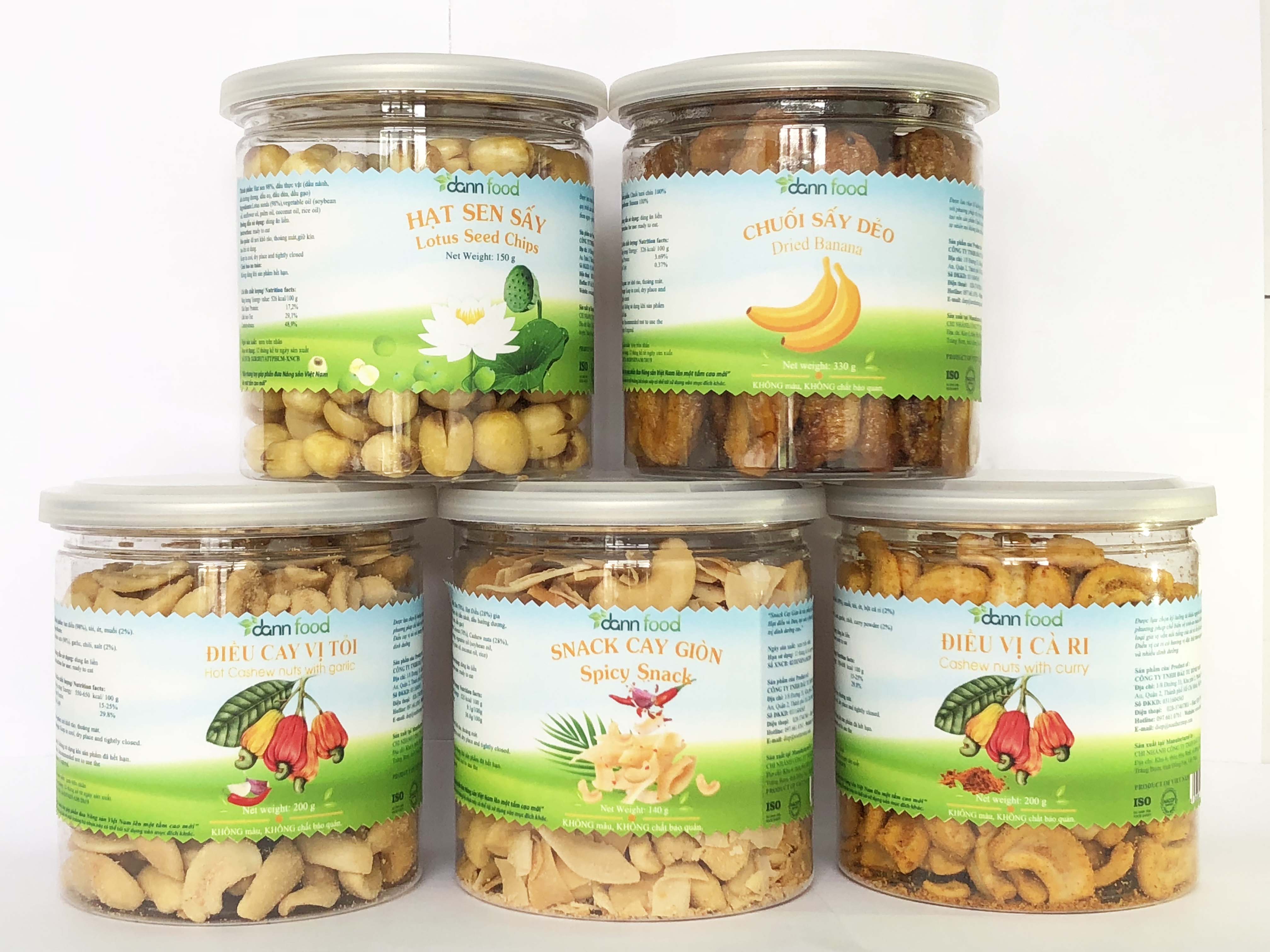 Chuối sấy dẻo 330g Dann Food