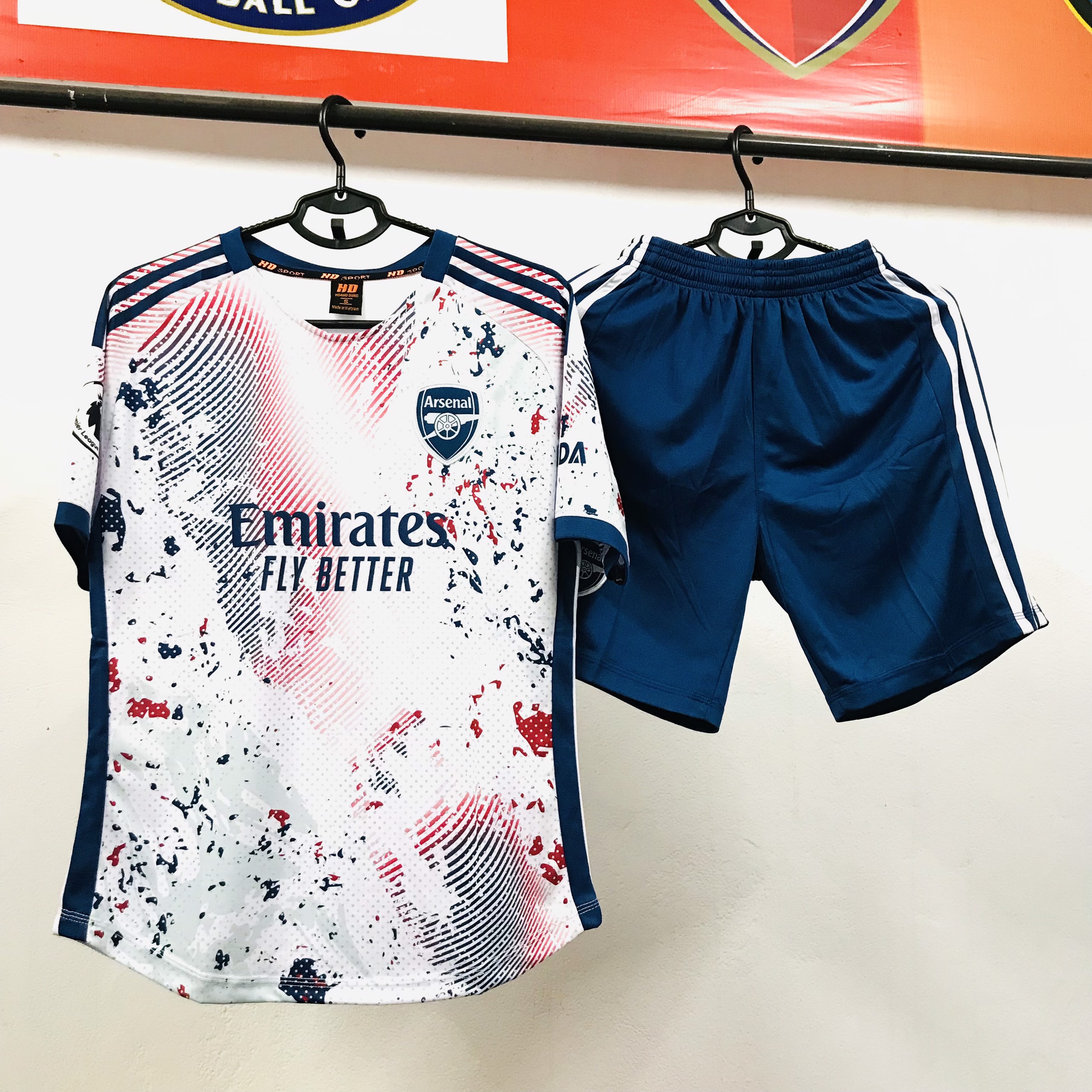 Bộ bóng đá gai mè thái Arsenal cao cấp