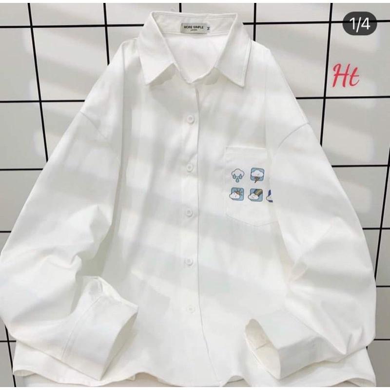 Áo sơ mi dài tay bảng thời tiết H2A