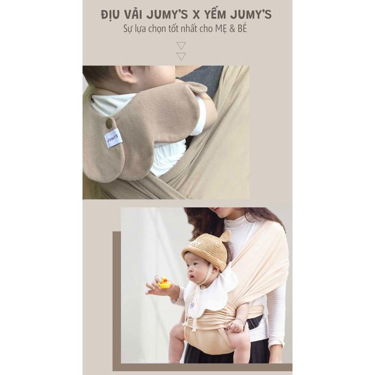 Yếm cho bé trai, bé gái Jumy nhiều màu - Xám