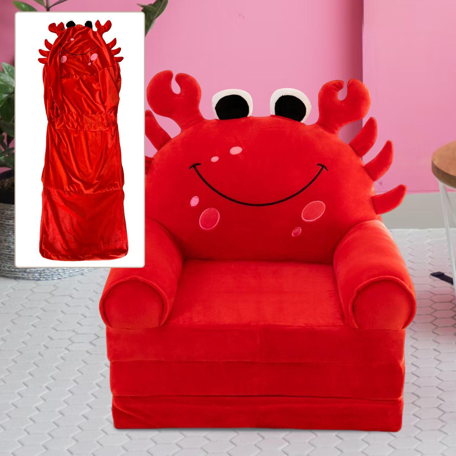 2x Kids Couch Cover Washable Foldable Protect Furniture for Home Living Room