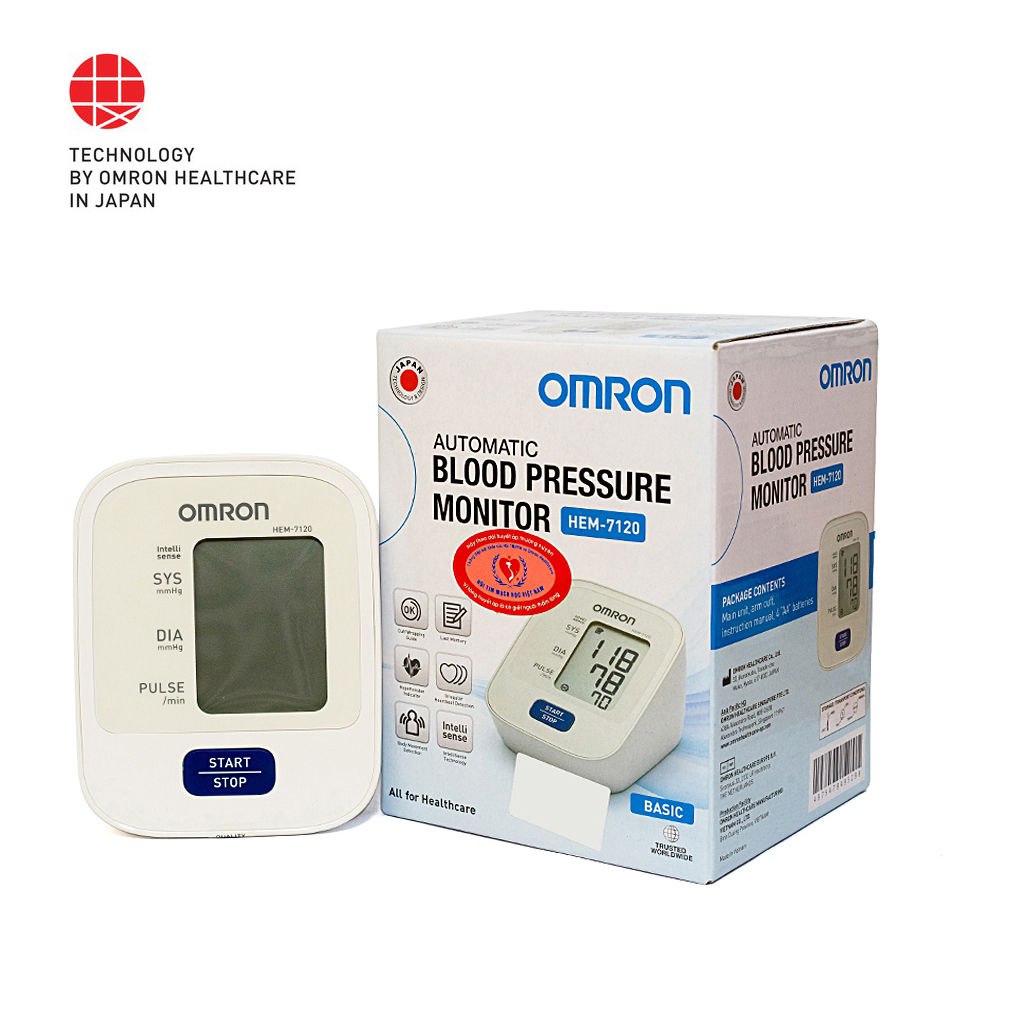 Máy đo huyết áp bắp tay OMRON HEM -7120 | Thương Hiệu Nhật Bản